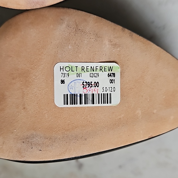 BRIAN ATWOOD: NWT black leather platform ankle boots - Picture 7 of 8